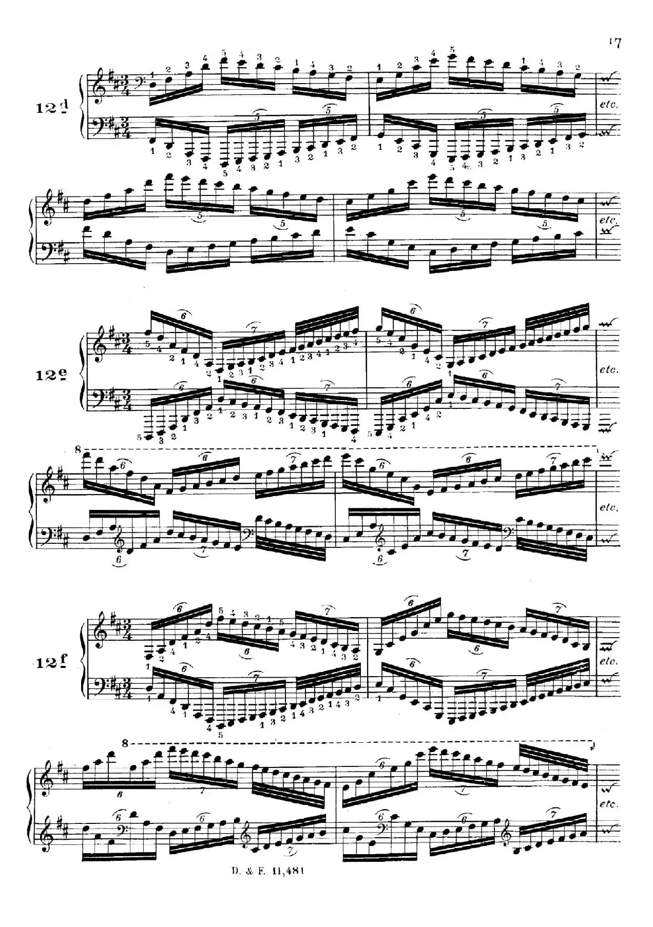 51 Exercises, WoO 6（51首钢琴练习 8—12）