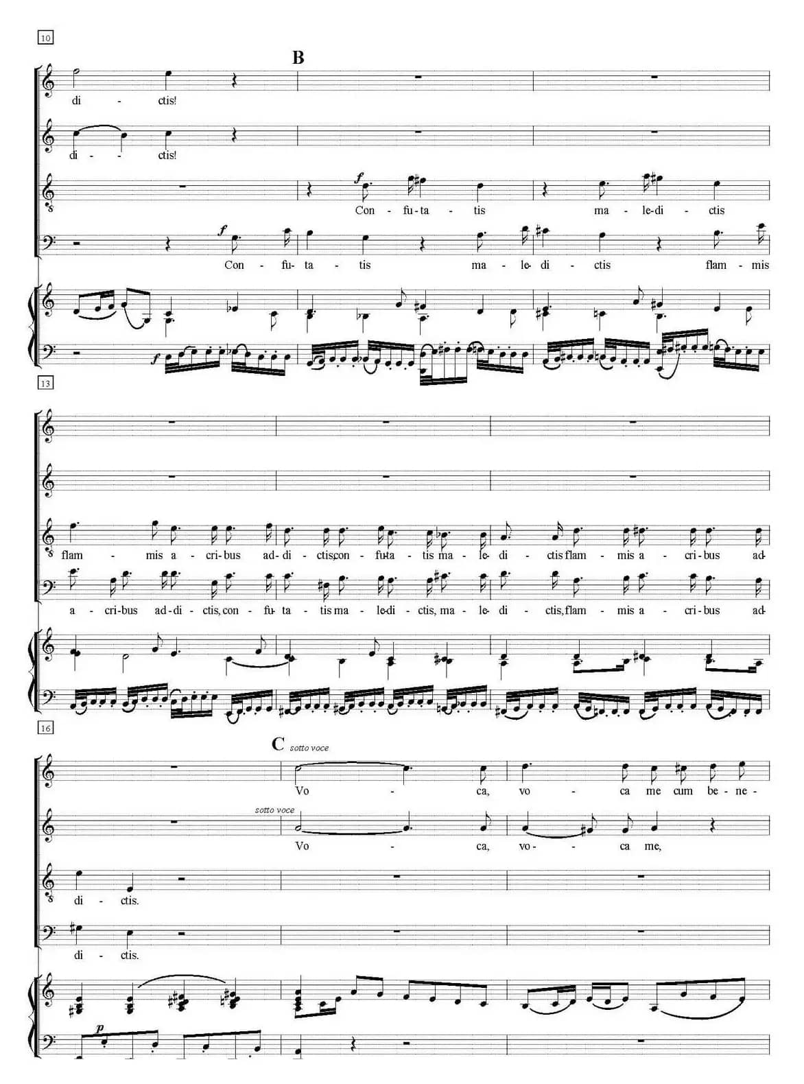 N°6.Confutatis（萨克斯四重奏+钢琴伴奏）