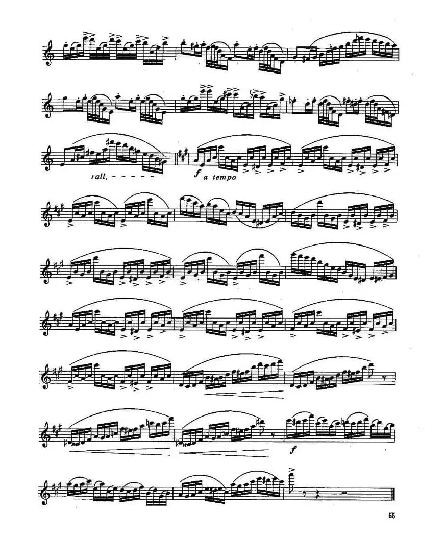 长笛六级考级曲谱