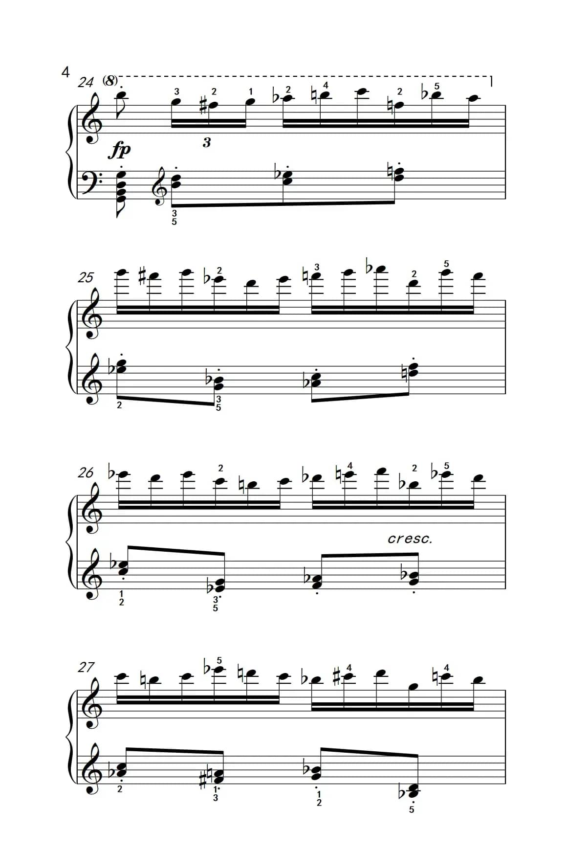 第八级1.练习曲 Op.740 No.16（中央音乐学院 钢琴（业余）考级教程 7-9级）