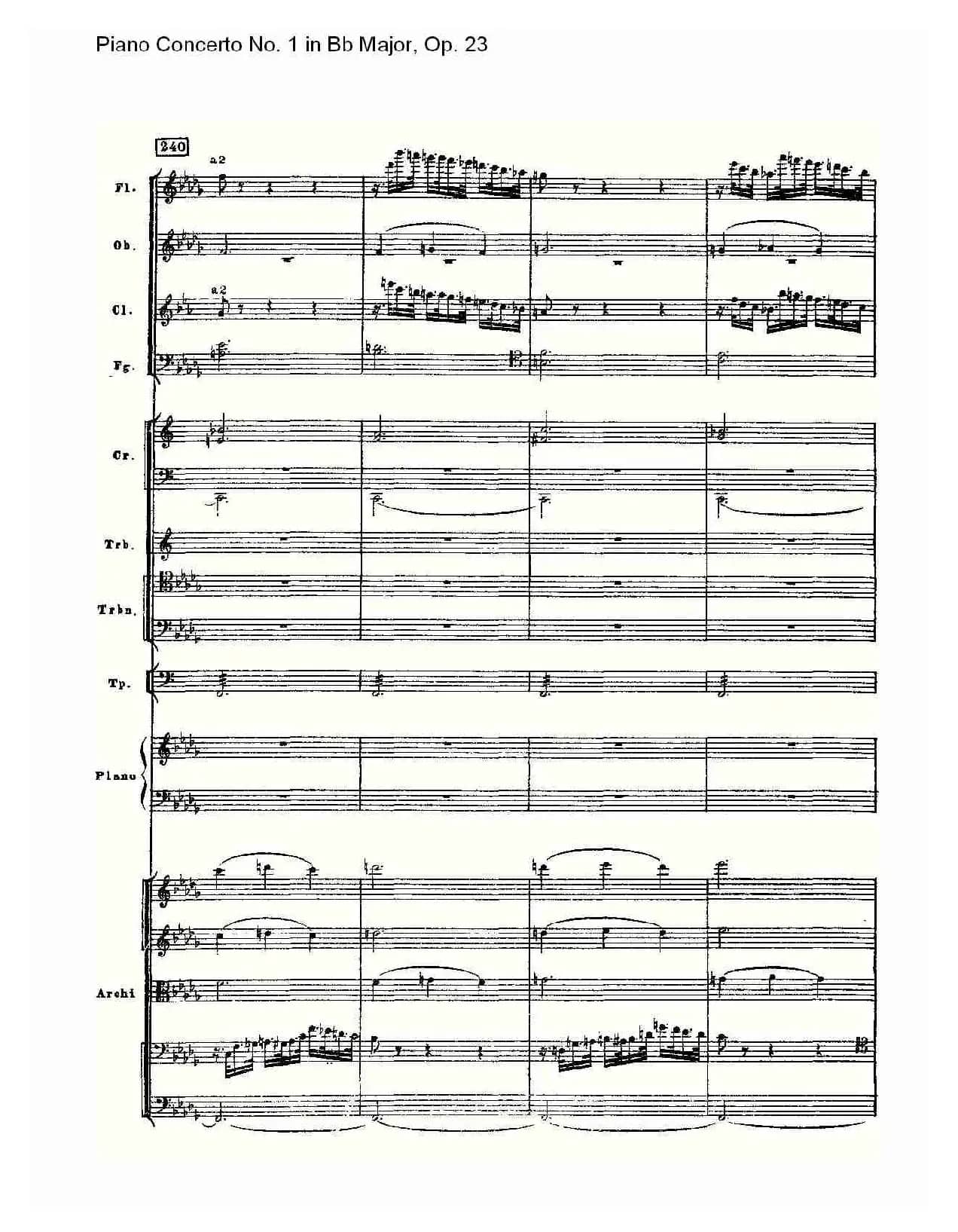 Bb大调第一钢琴协奏曲,Op.23第三乐章（一）