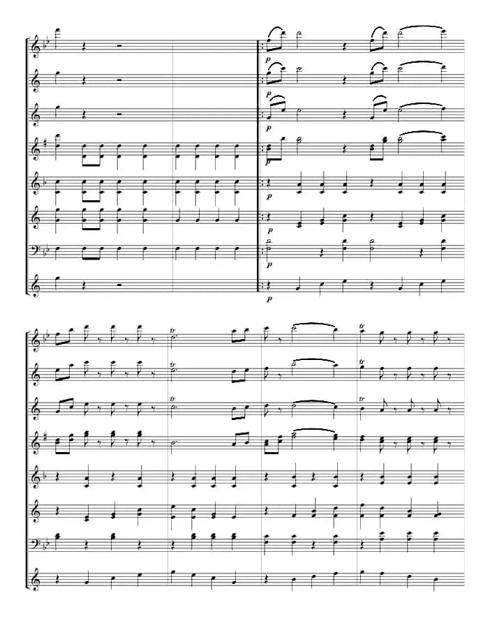 拉德斯基进行曲（管乐总谱、寒风编配版）