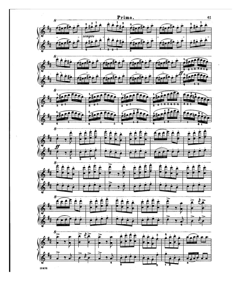 L'Arlesienne Suite No·2（阿莱城姑娘·第二组曲·四手联弹）