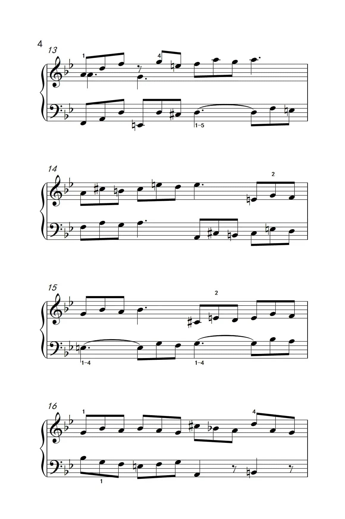 第九级1.吉格舞曲 选自《英国组曲》第三套（中央音乐学院 钢琴（业余）考级教程 7-9级）