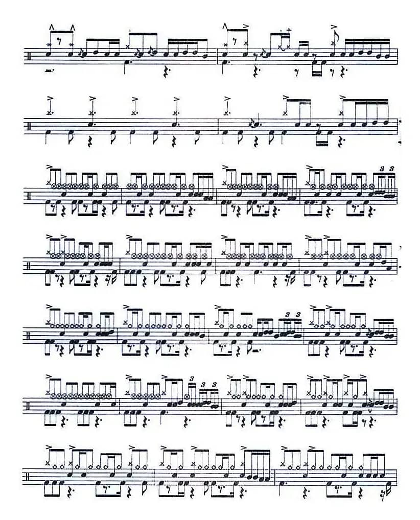 爵士鼓谱：永远的永远