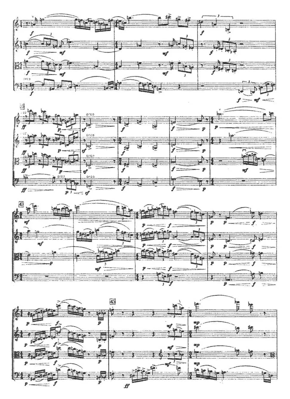 第三弦乐四重奏（第一乐章）