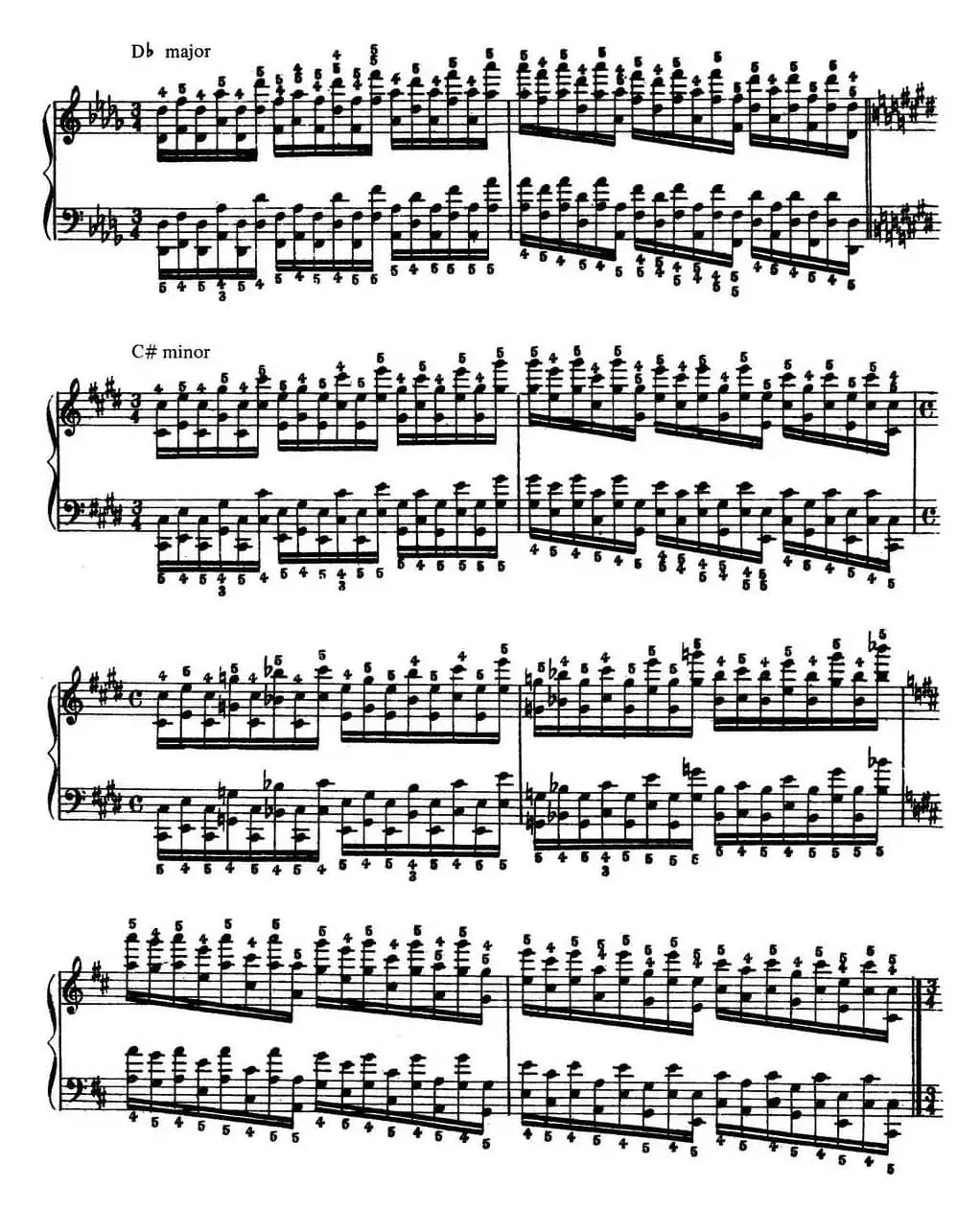 Technical Exercises S.146（李斯特钢琴技巧练习 BOOK Ⅻ）