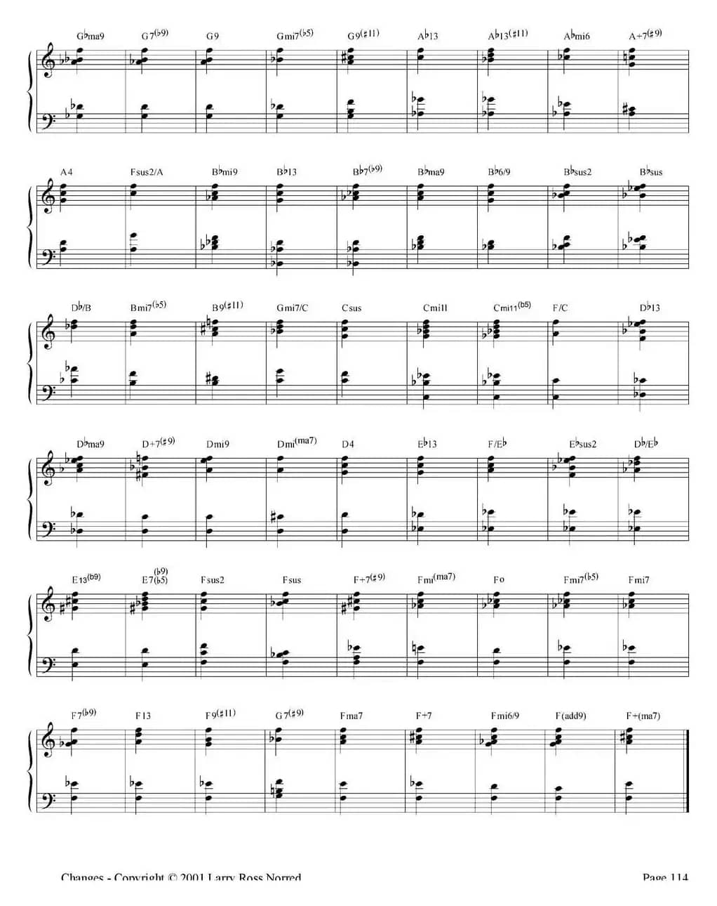 Changes（爵士乐和弦教材）（P101-125）