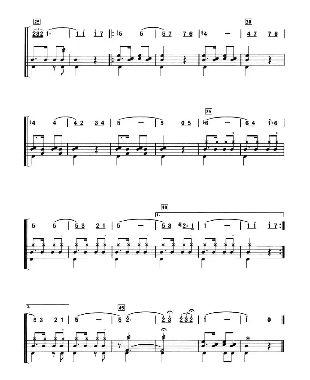 [意]我的太阳（架子鼓、简谱+鼓谱）