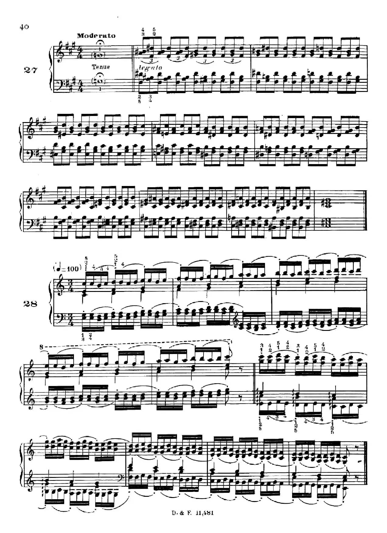 51 Exercises, WoO 6(51首钢琴练习 26—30)