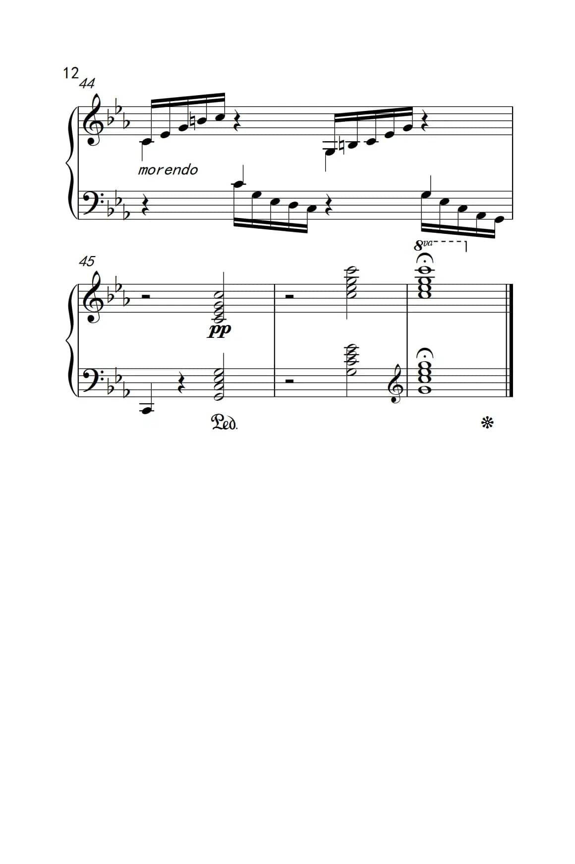 莫什科夫斯基 钢琴练习曲（第十四首）