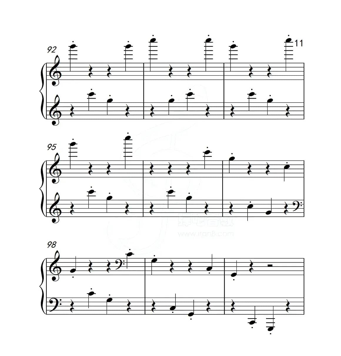 第五级 木偶游行（中国音乐学院钢琴考级作品1~6级）