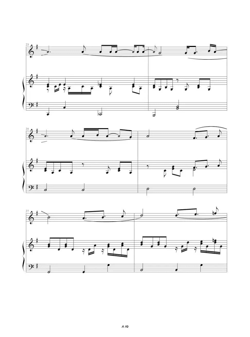 Qui a le droit?（钢琴伴奏谱）