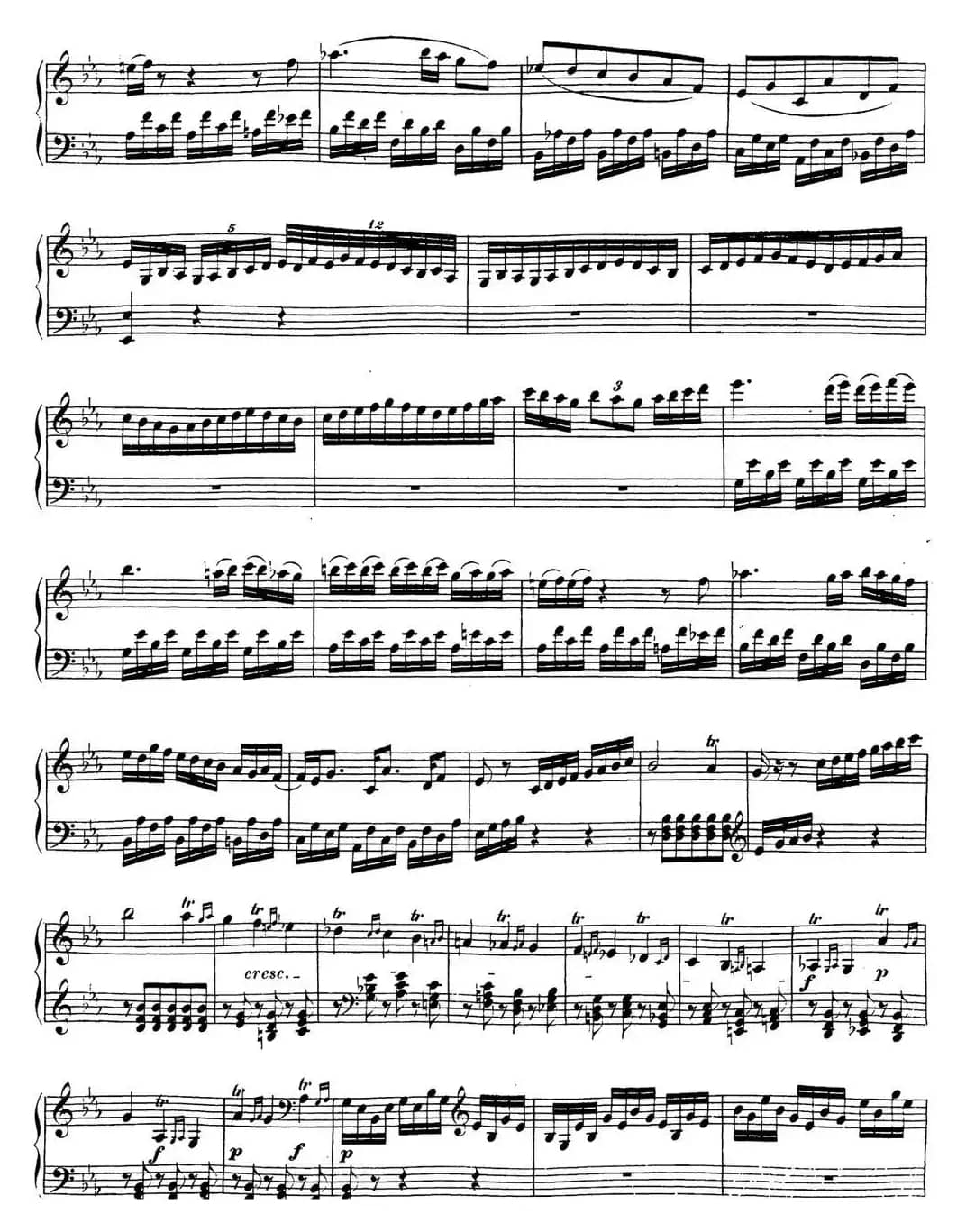 贝多芬钢琴奏鸣曲18 狩猎 降E大调 Op.31 No.3 E-flat major