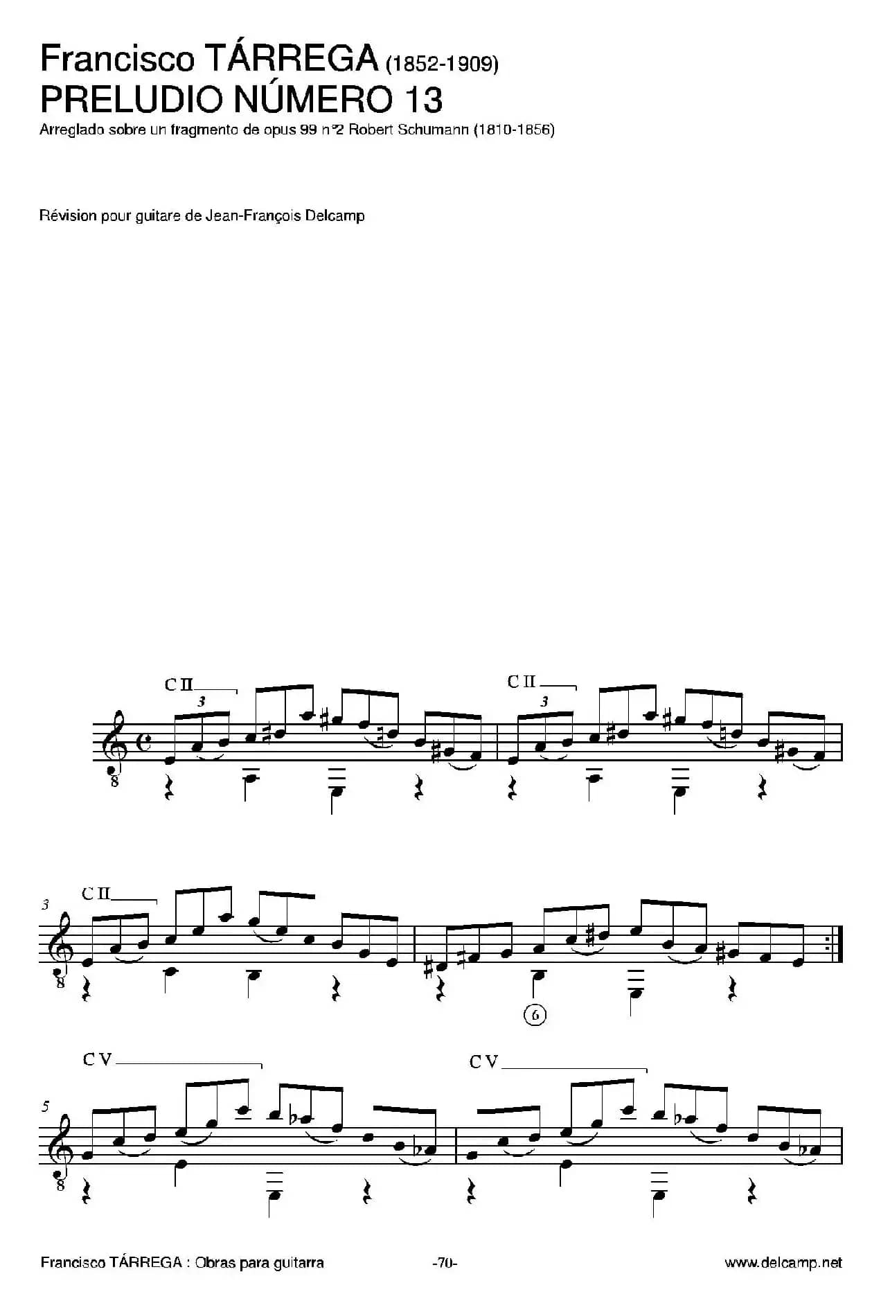 《塔雷加作品全集》第5部分（古典吉他）