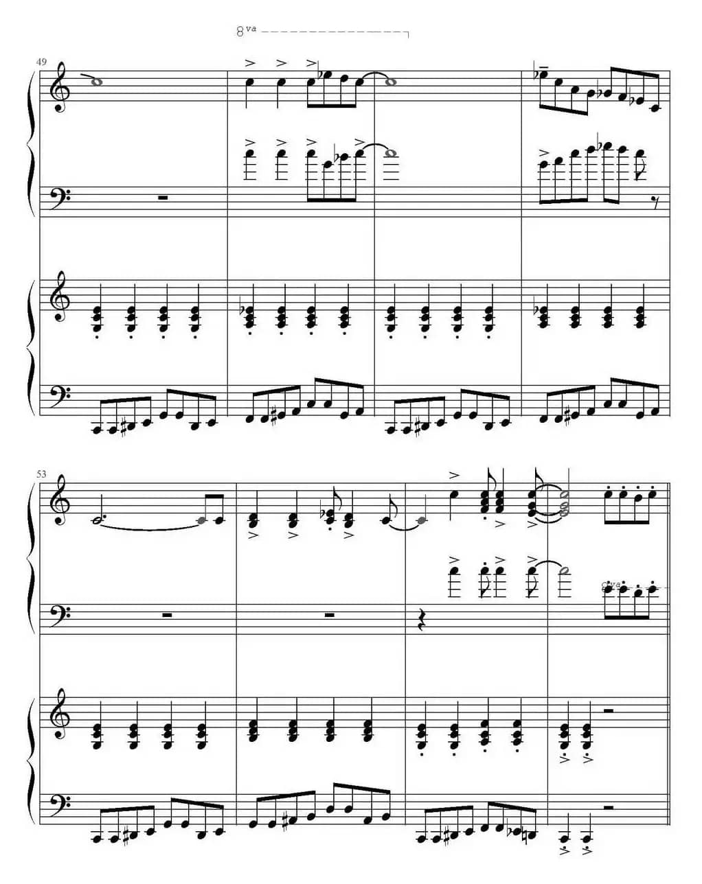 小蓝恰恰（Little Blue Cha-Cha 四手联弹）