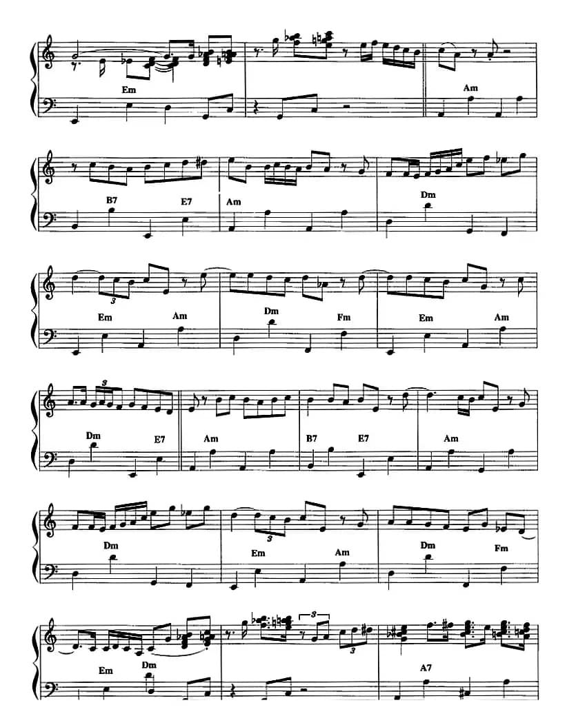 手风琴爵士乐曲：Lullaby of Birdland 摇篮曲