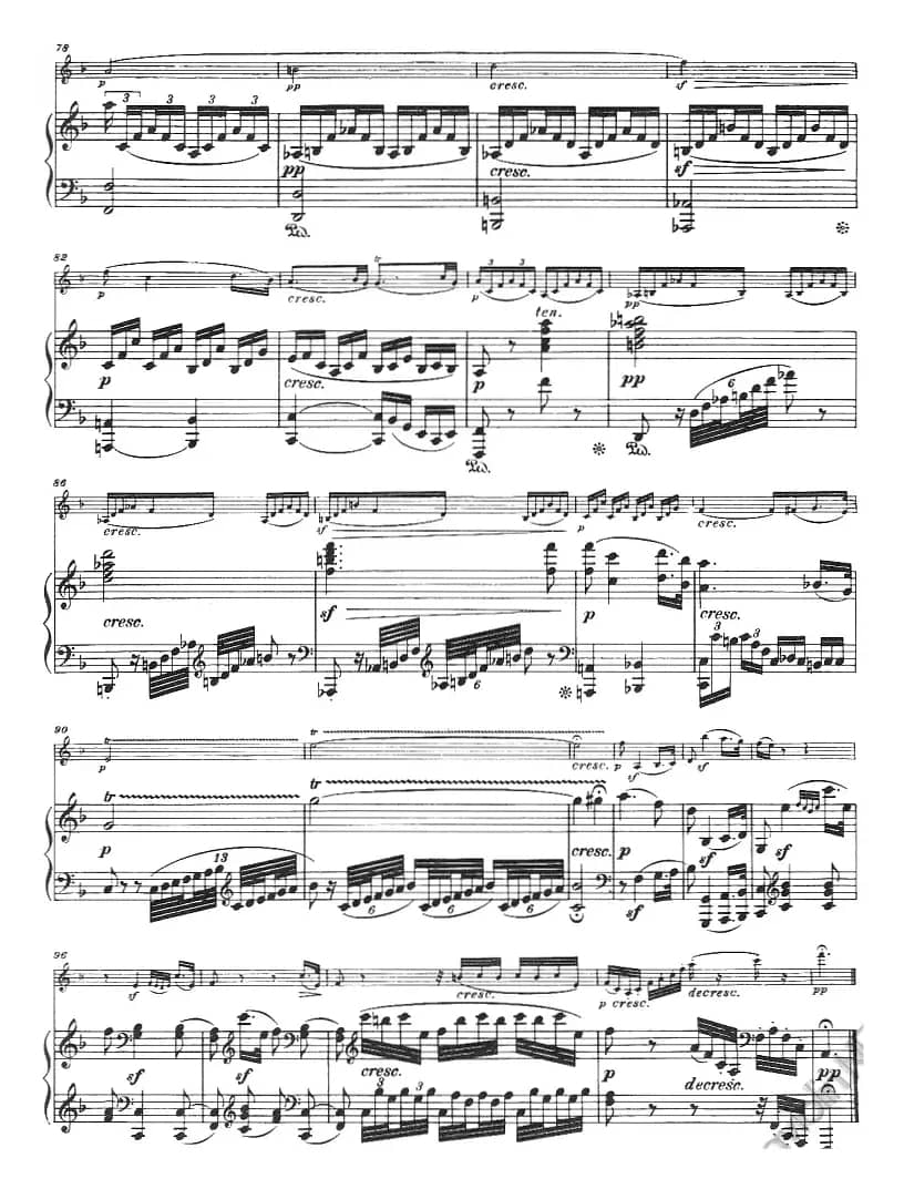 献给好友鲁道尔夫·克鲁采：奏鸣曲（A大调、小提琴+钢琴伴奏）