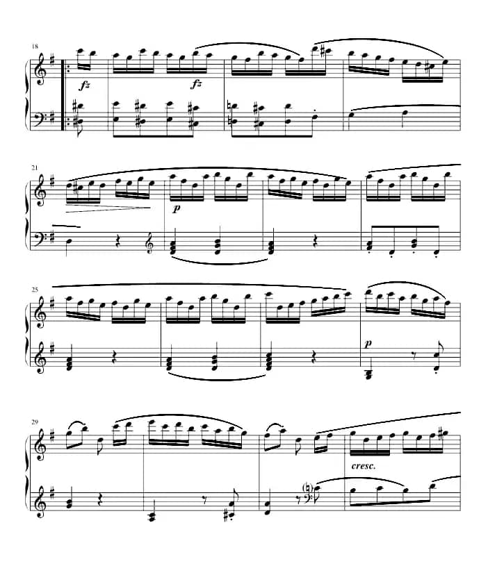 吉普赛回旋曲（全国钢琴演奏（业余）考级第六级曲目）