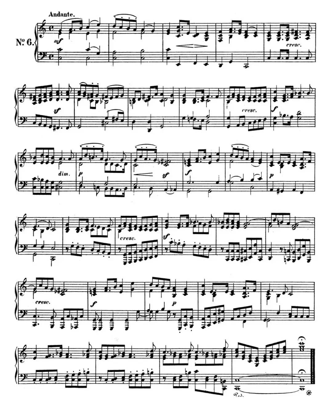 门德尔松无词歌Op.102（NO.6）