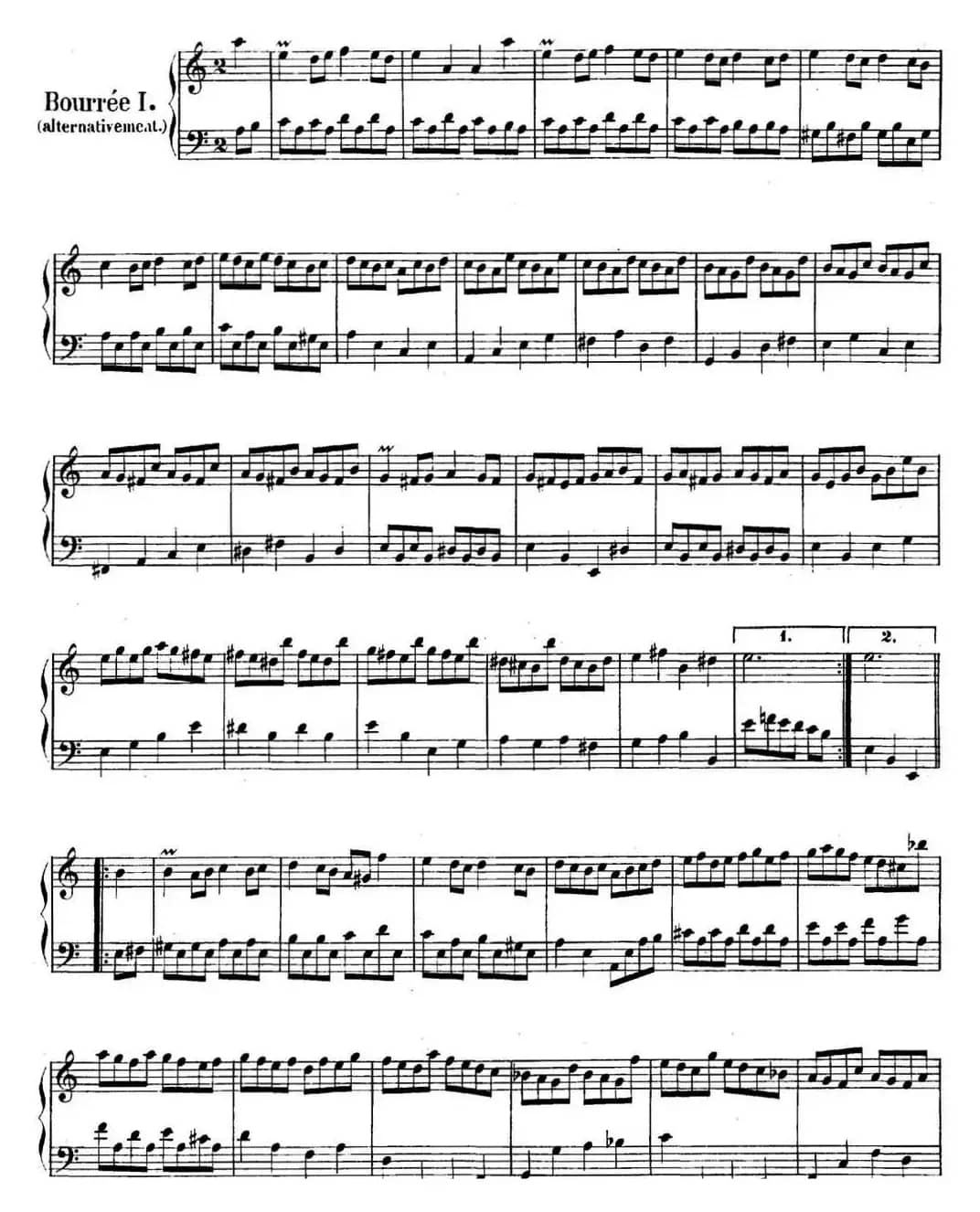 英国组曲No.2 巴赫 a小调  2nd Suite BWV 807