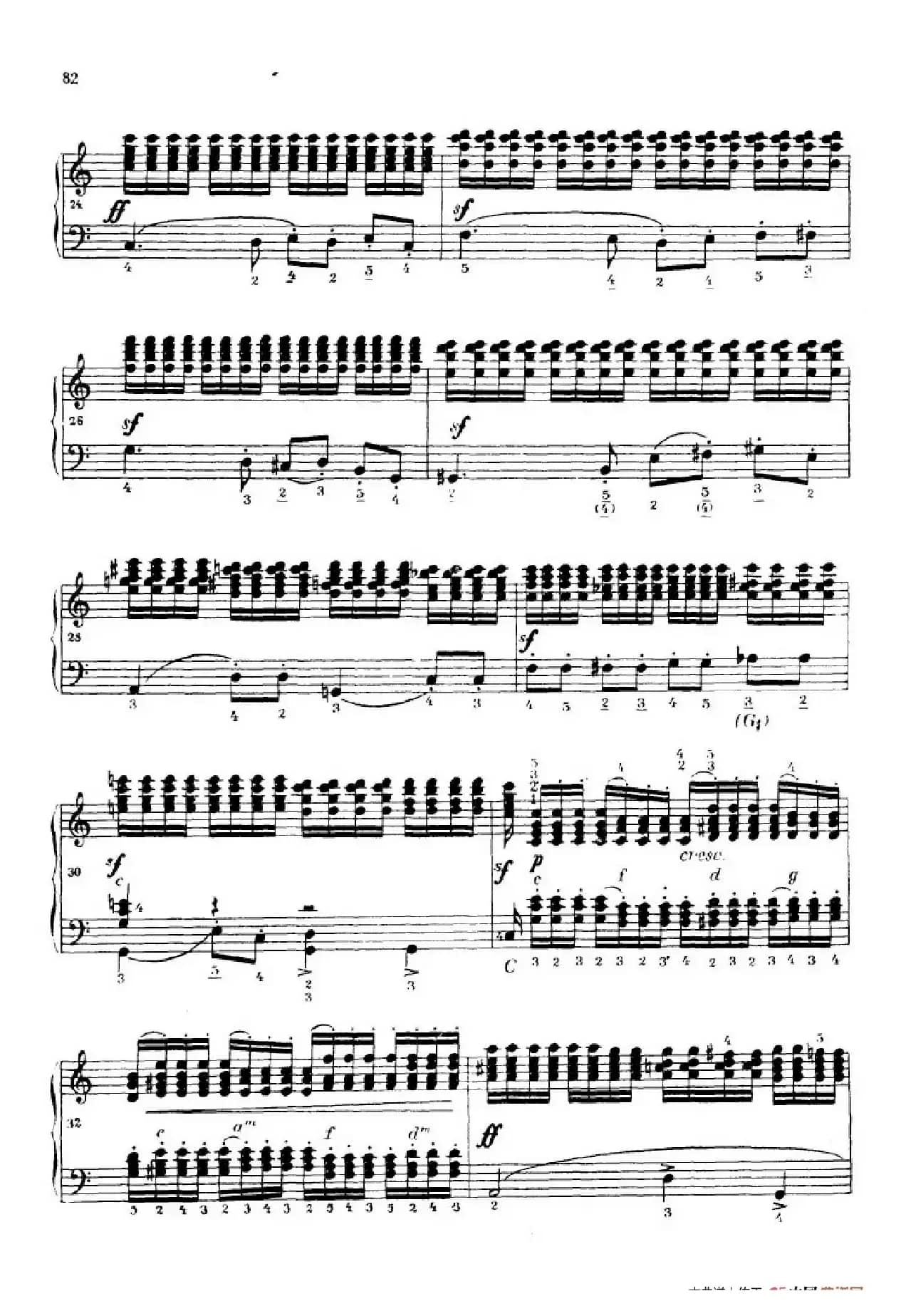 《车尔尼手风琴练习曲集》第Ⅳ册（第16——17首）