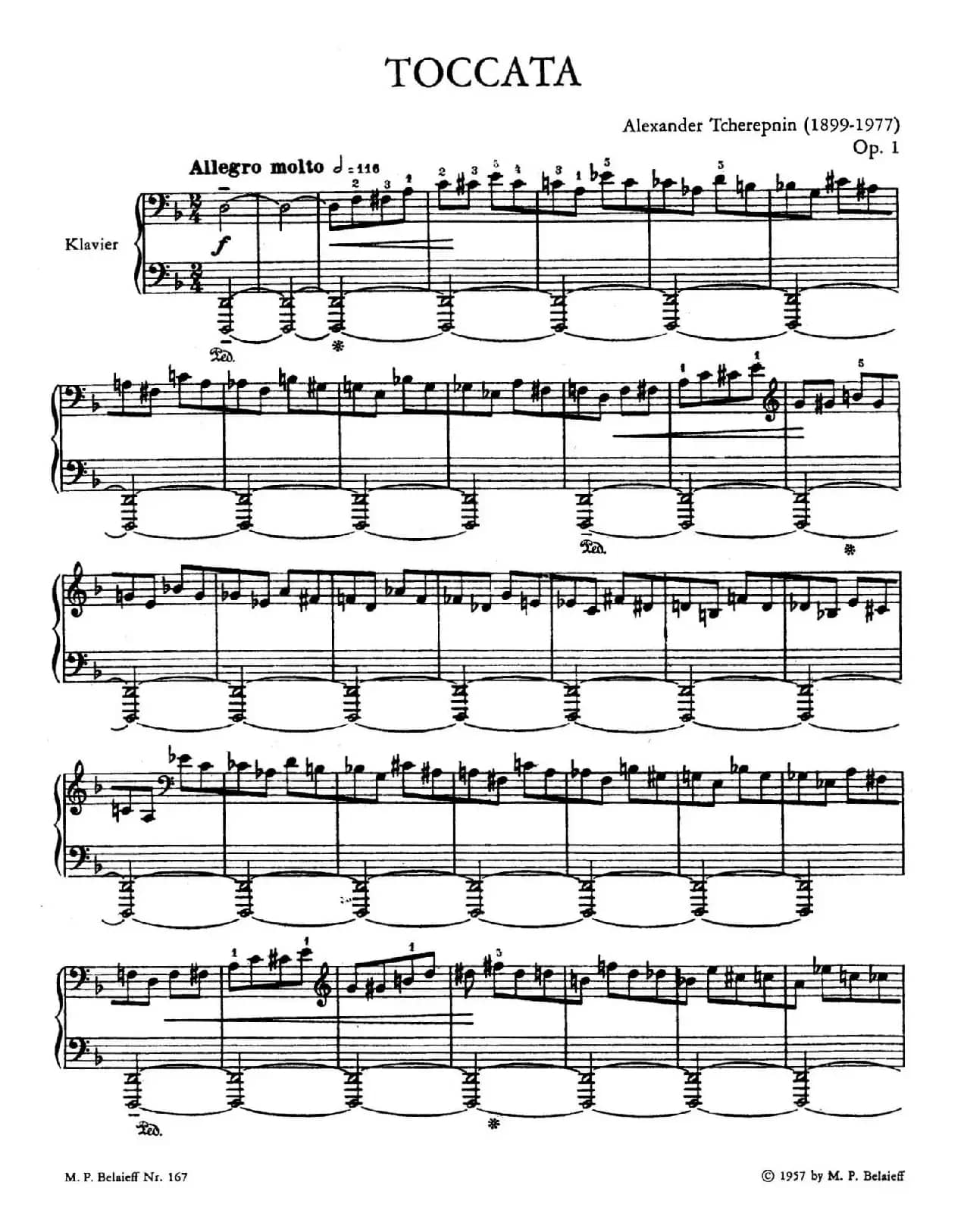 Toccata No.1 Op.1（第一托卡塔）
