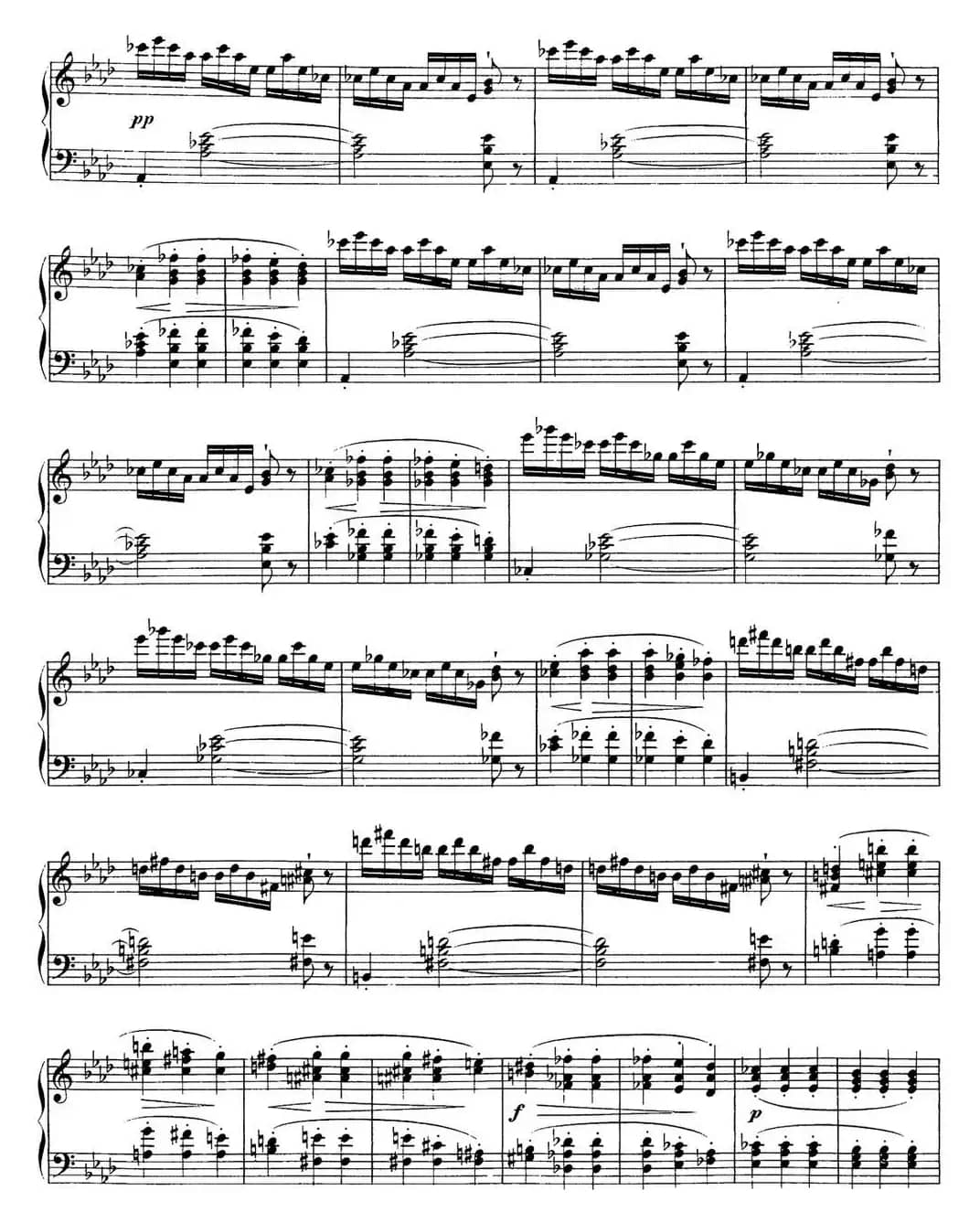 舒伯特降E大调即兴曲D.899，Op.90（NO.4）