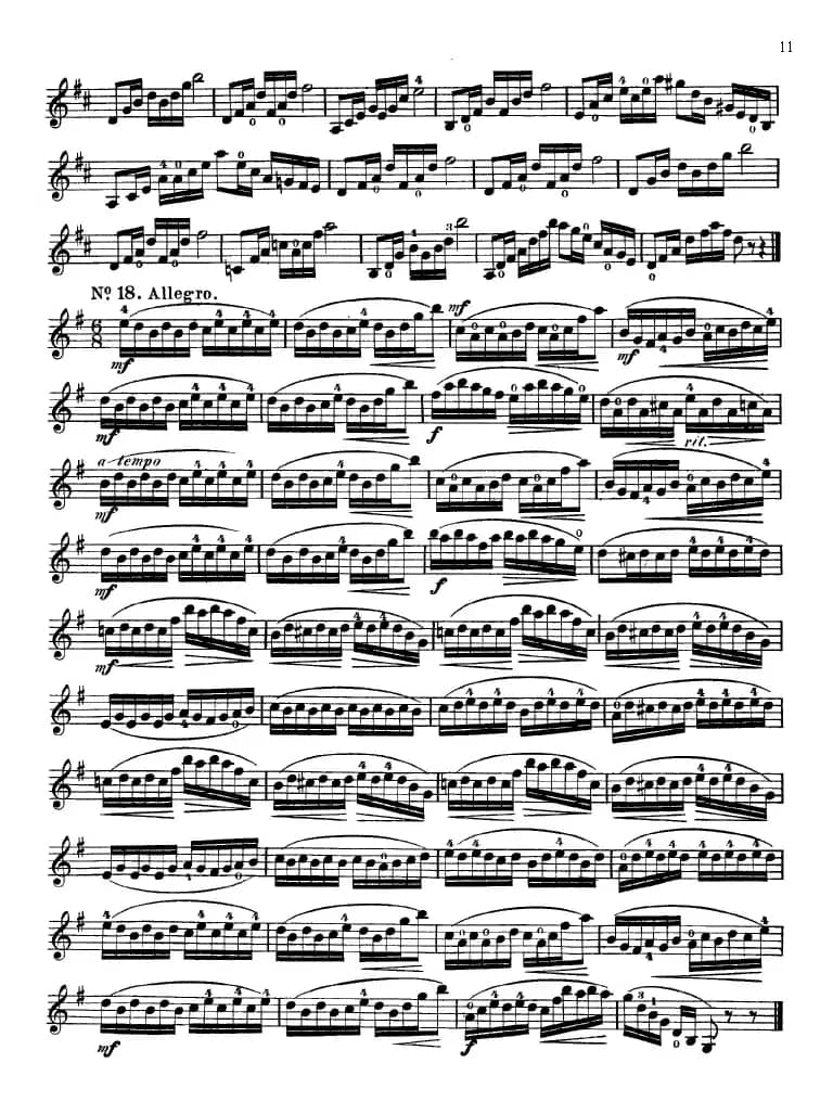 沃尔法特60首练习曲 Op.45（第11-20页）