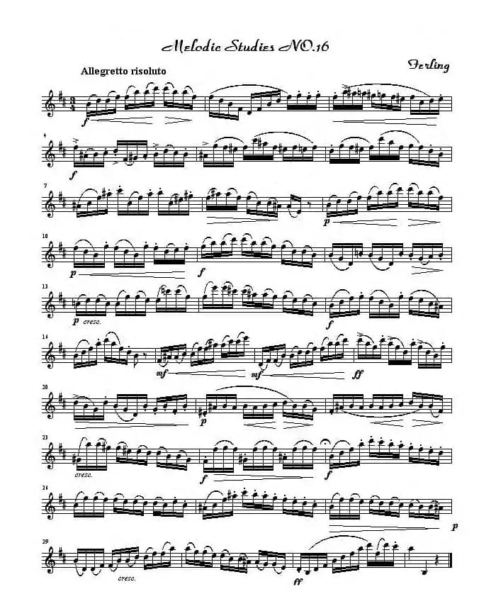 四十八首旋律练习曲之十六