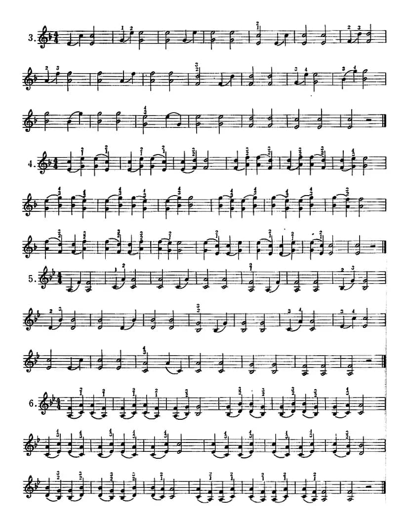 小提琴双弦六度初步练习