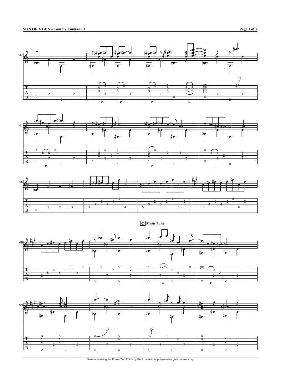 tommy emmanuel：son of a gun（指弹吉它）