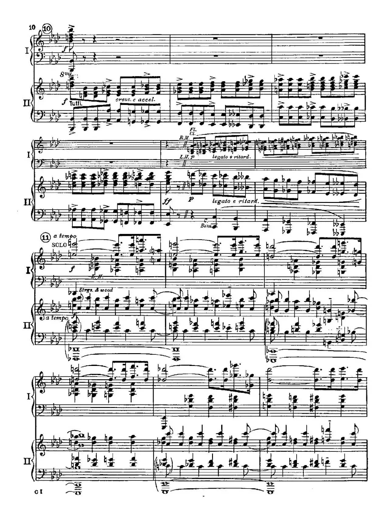 F大调爵士钢琴协奏曲（美版双钢琴原谱 P11—20）