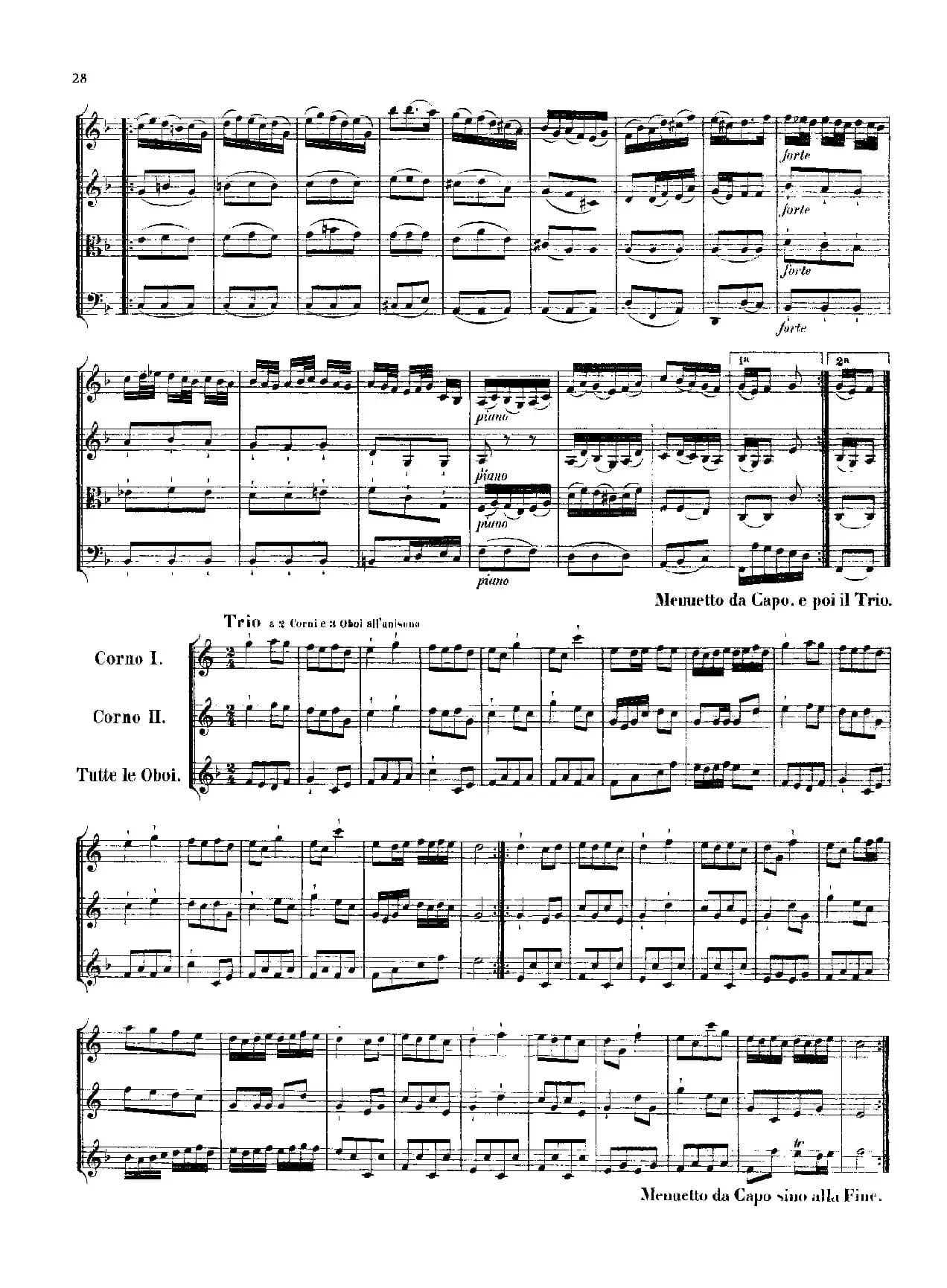 勃兰登堡第一协奏曲（弦乐合奏总谱）