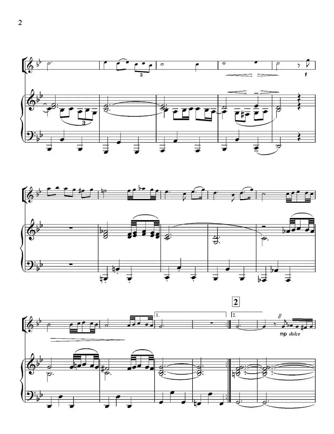 Adagio for Strings & Organ（柔板）（小提琴+钢琴伴奏）