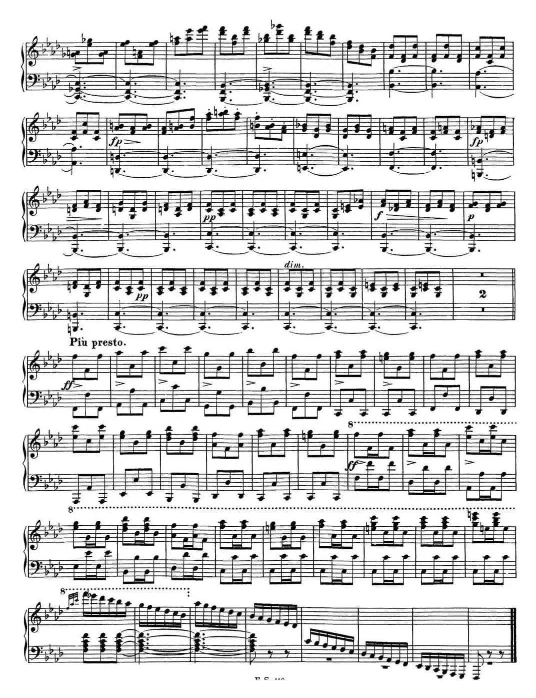 舒伯特降f小调即兴曲D.935，Op.142（NO.4）