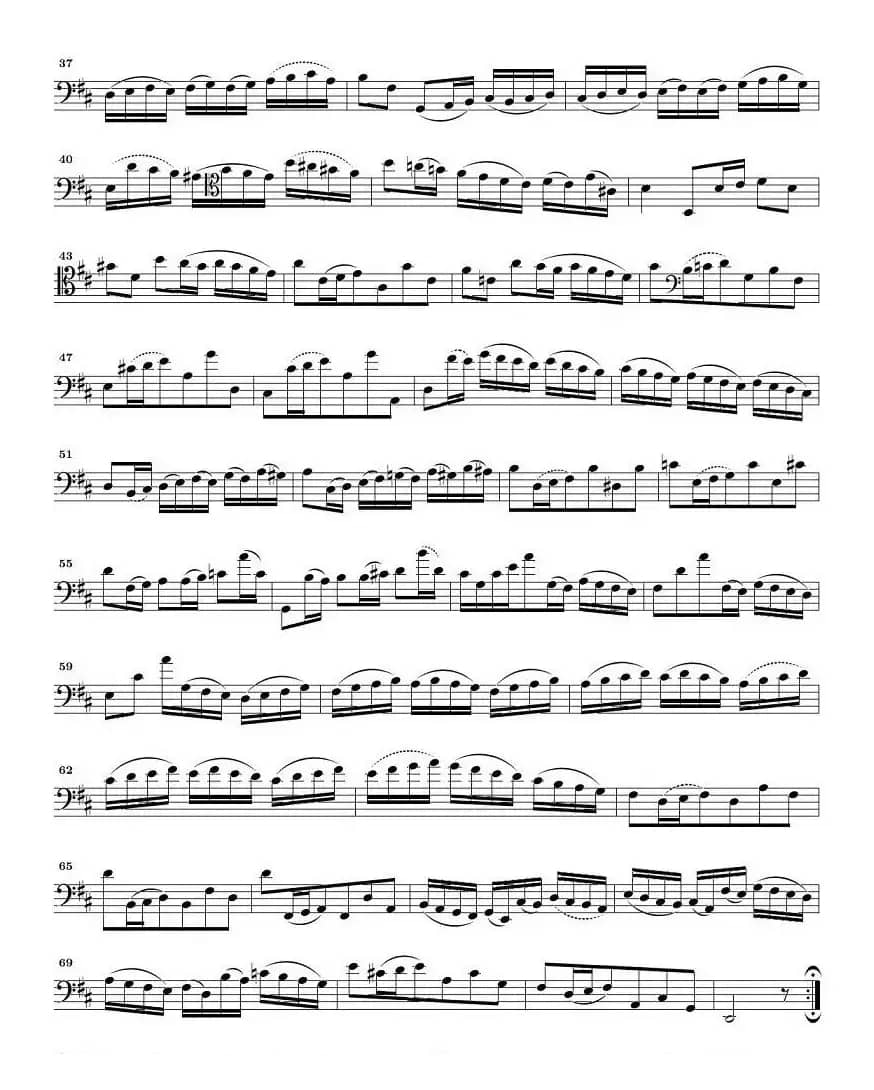 巴赫无伴奏大提琴练习曲之六