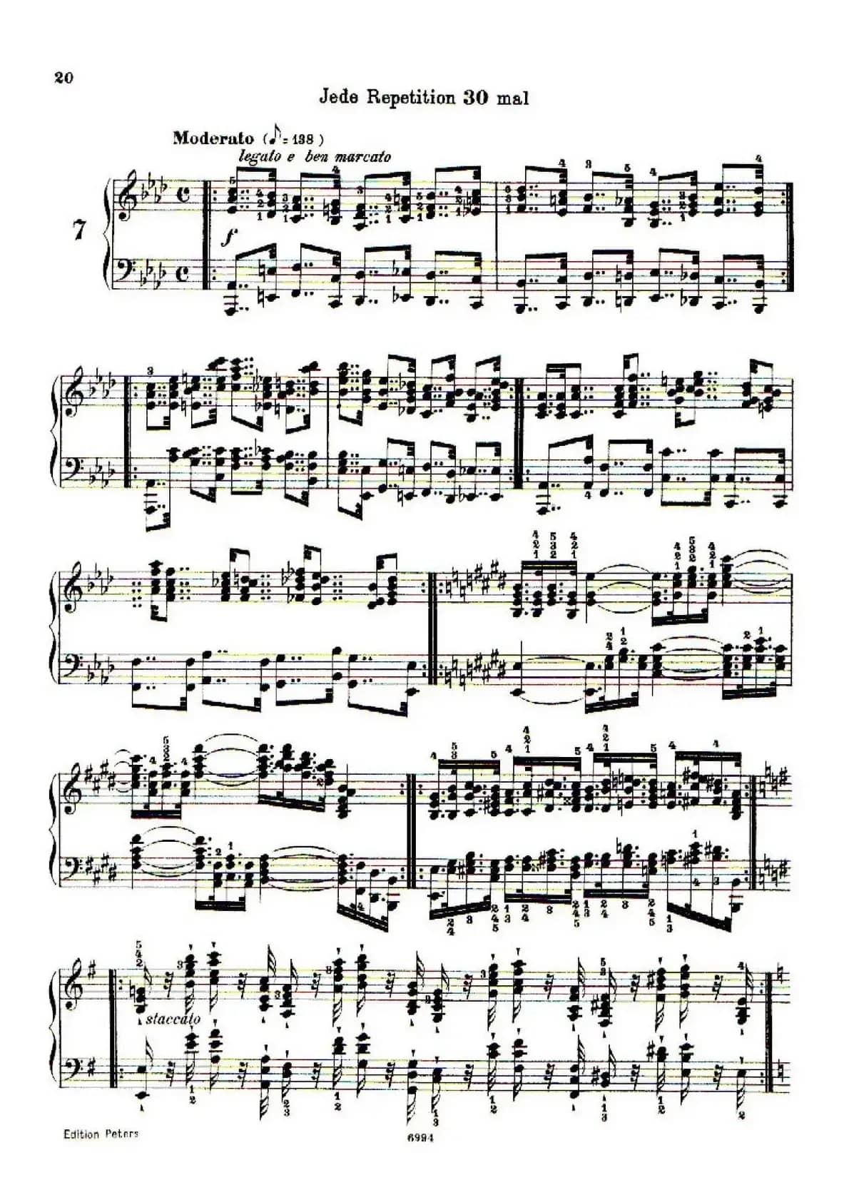 School of the Virtuoso Op.365（60首钢琴高级练习曲·7）