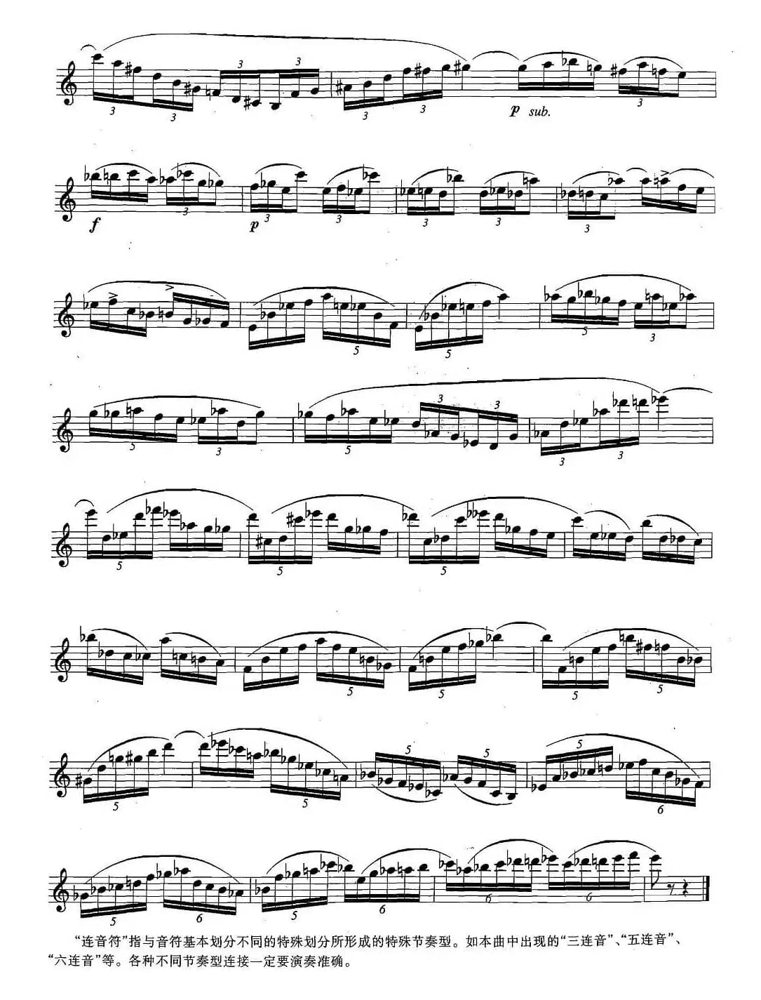 萨克斯练习曲合集（5—31）连音符练习