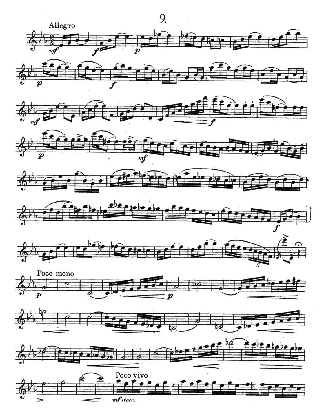 奇特克-萨克斯练习曲之九（ETUDY PRO SAXOPHON - FR ZITRK.op.3）