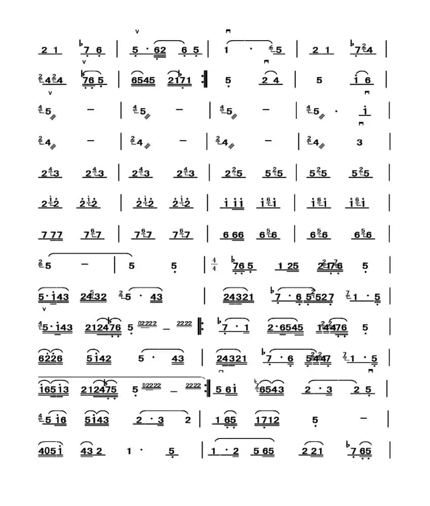 红军哥哥回来了（中音板胡）