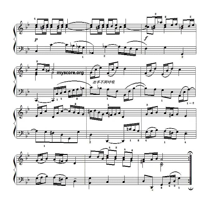 巴赫初级钢琴曲之十六：波罗涅兹舞曲