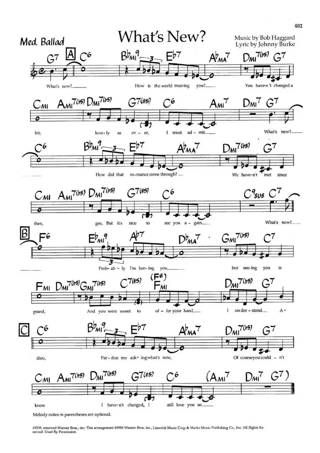 What's New?（爵士钢琴曲）