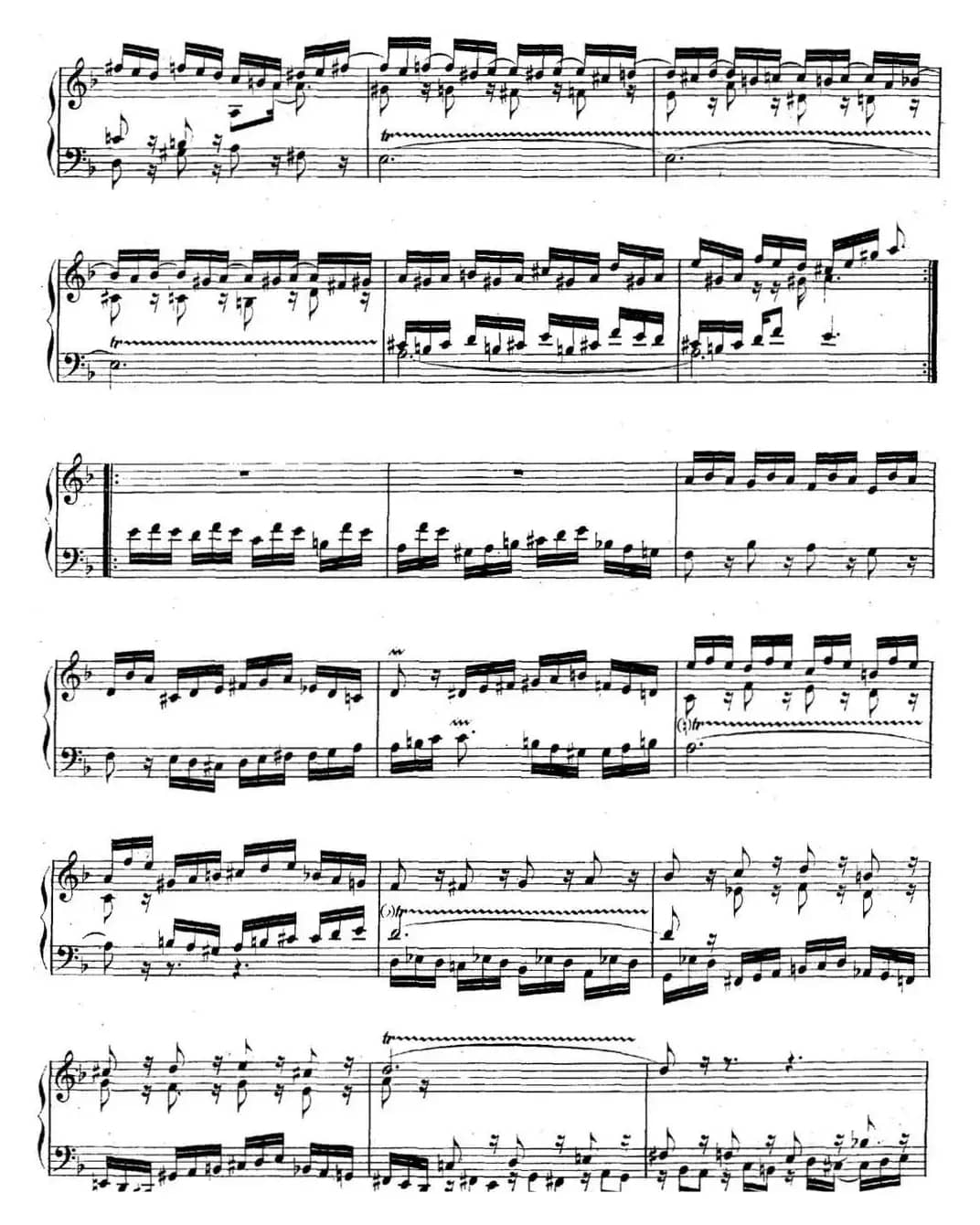 英国组曲No.6 巴赫 d小调 6th Suite BWV 811