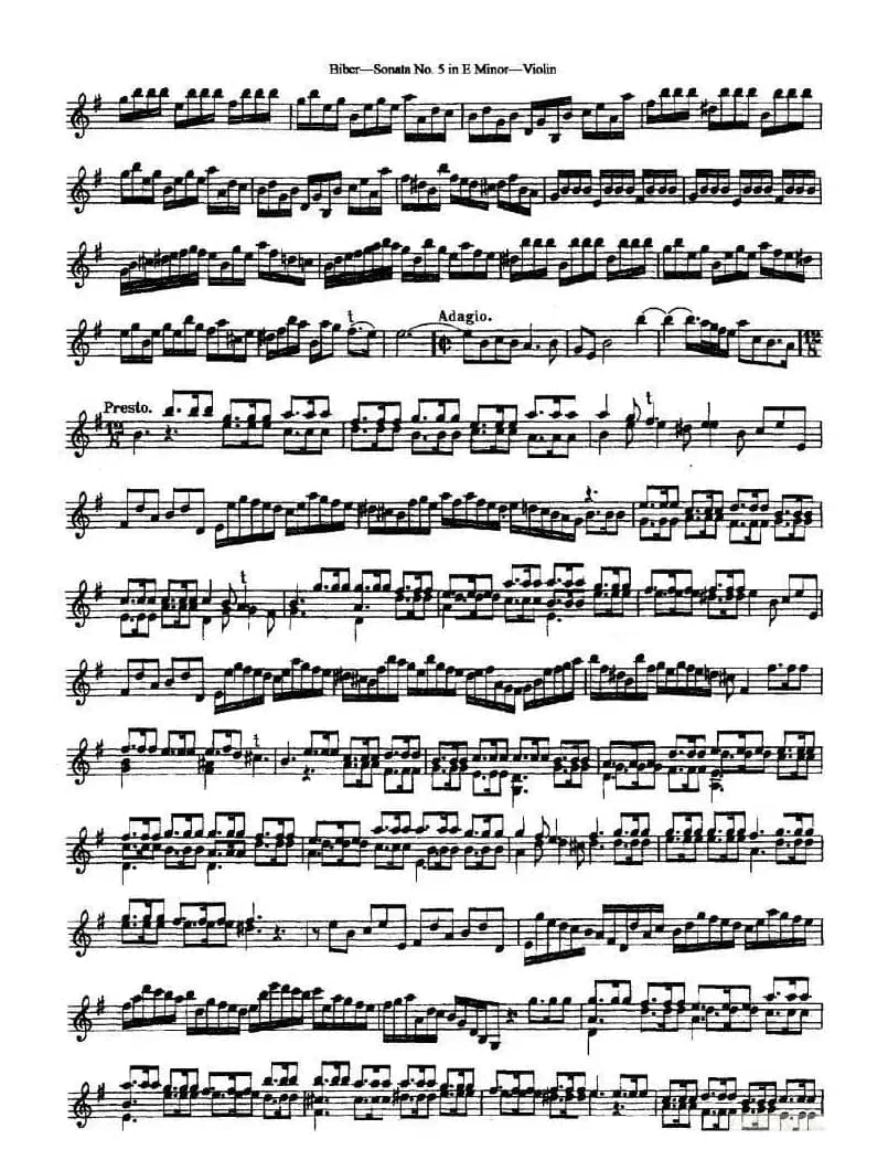 Sonata No.5 in E Minor