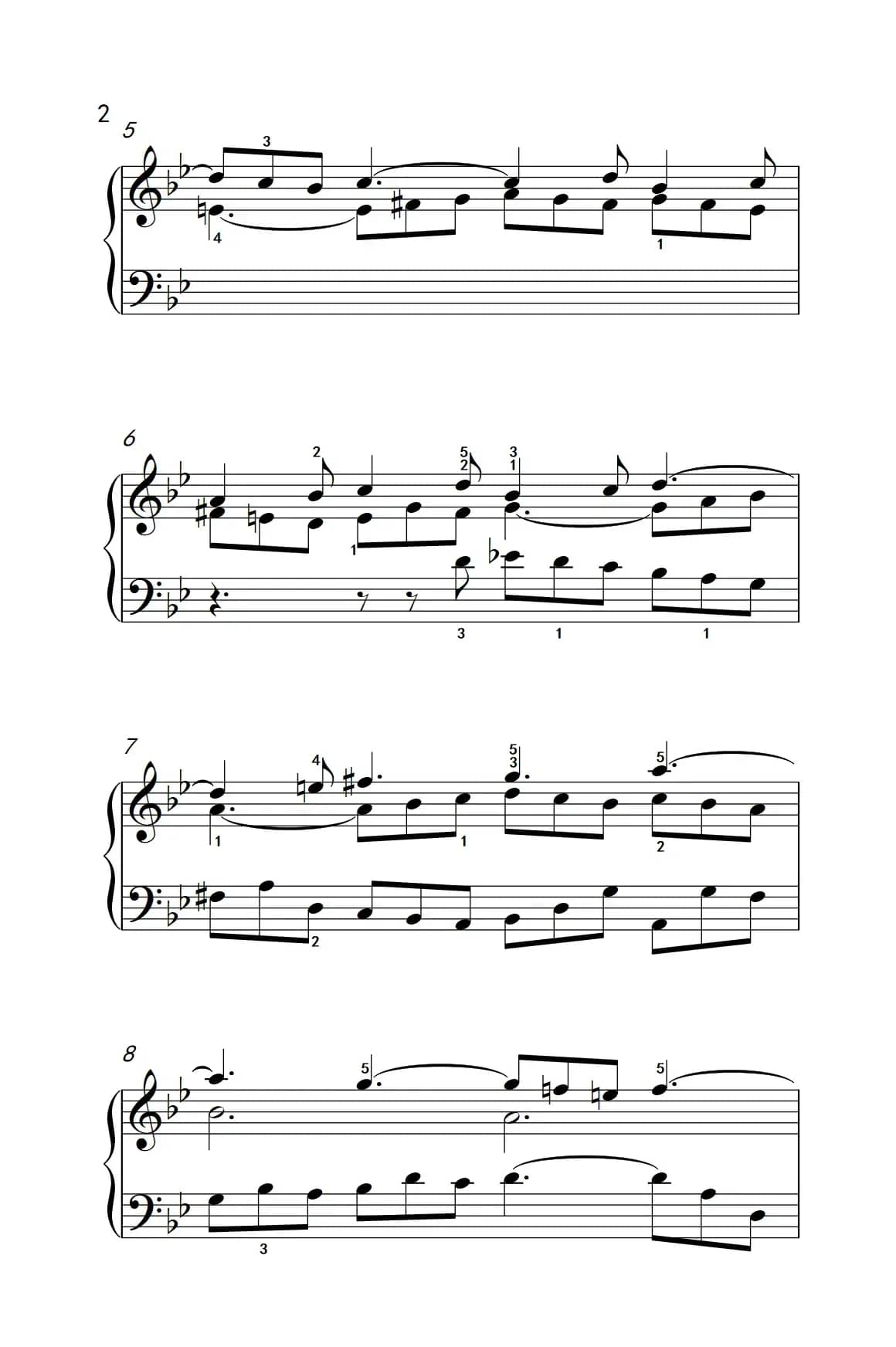 第九级1.吉格舞曲 选自《英国组曲》第三套（中央音乐学院 钢琴（业余）考级教程 7-9级）