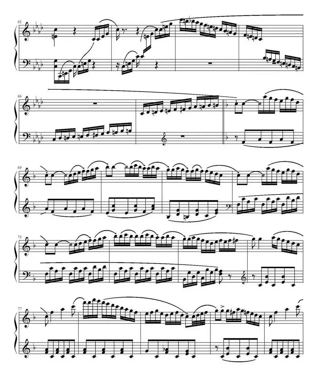 小奏鸣曲（Op.20，No.3 第三乐章）（库劳作曲版）