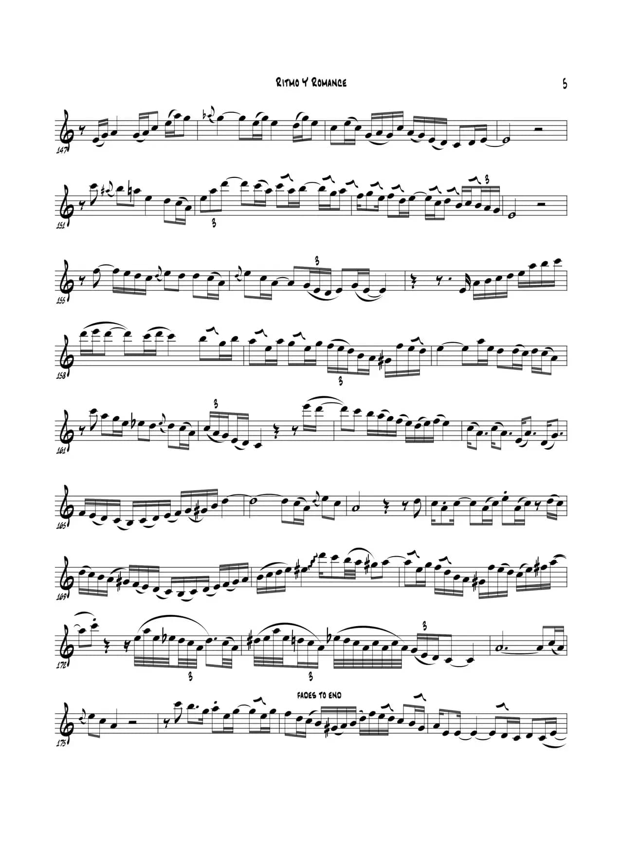 Ritmo Y Romanc（Bb Part）