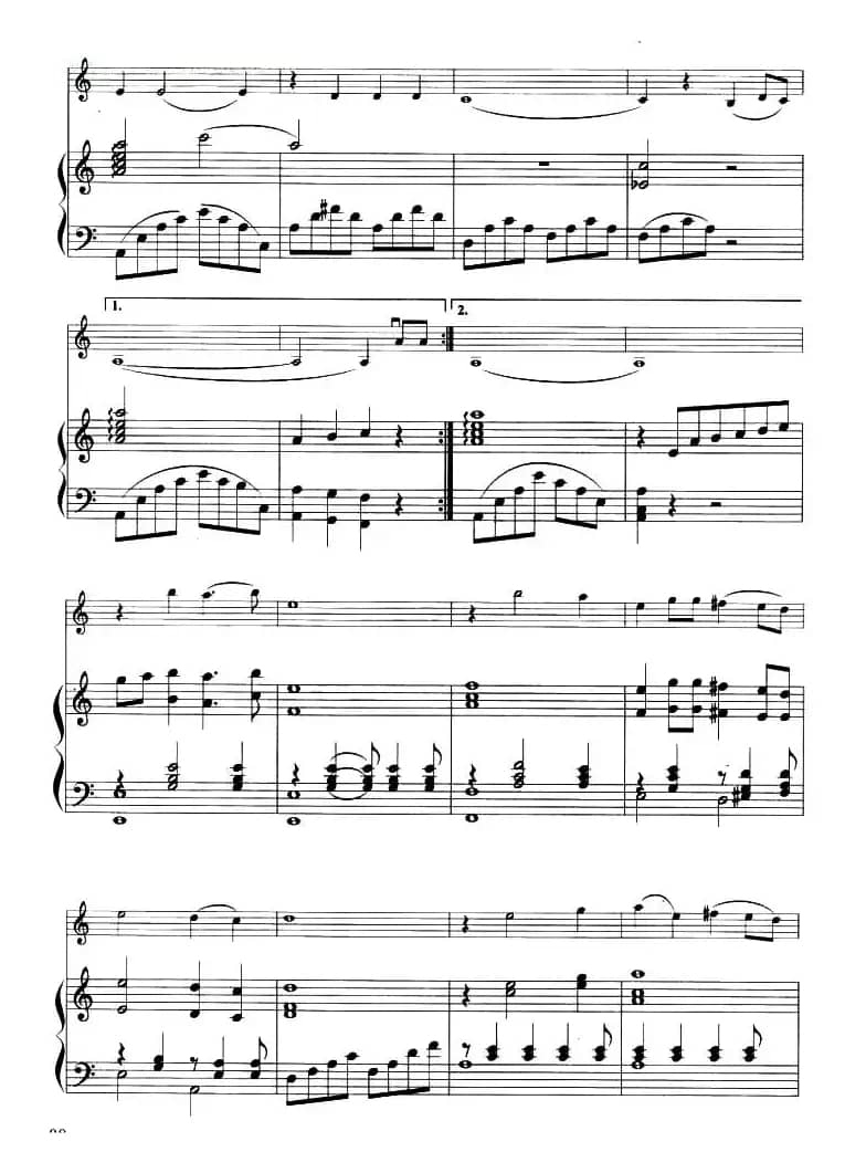 橄榄树（小提琴+钢琴伴奏）