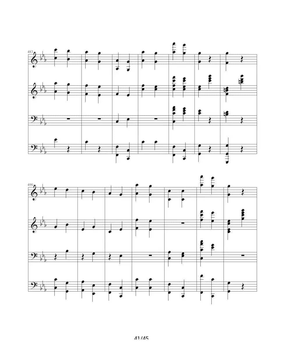 命运交响曲（四手联弹）